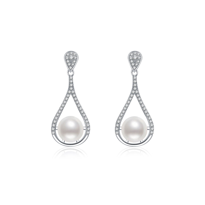Top Grade Freshwater Pearl Earrings WE00726 - PEARLY LUSTRE