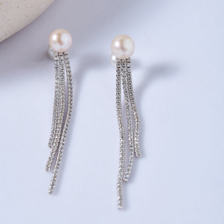 Top Grade Freshwater Pearl Earring WE00733 | CELESTE - PEARLY LUSTRE