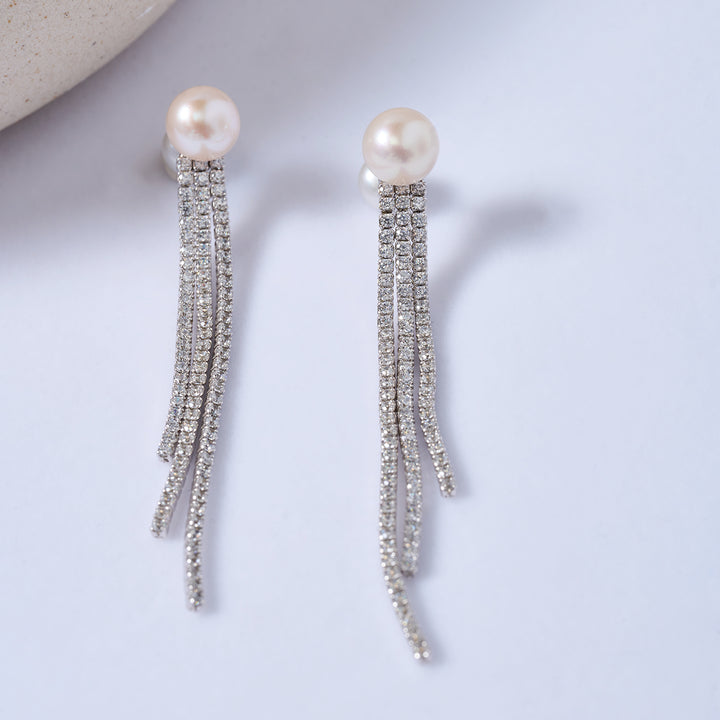 Top Grade Freshwater Pearl Earring WE00733 | CELESTE - PEARLY LUSTRE
