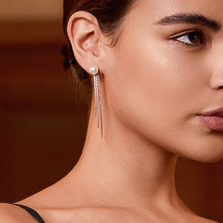 Top Grade Freshwater Pearl Earring WE00734 | CELESTE - PEARLY LUSTRE