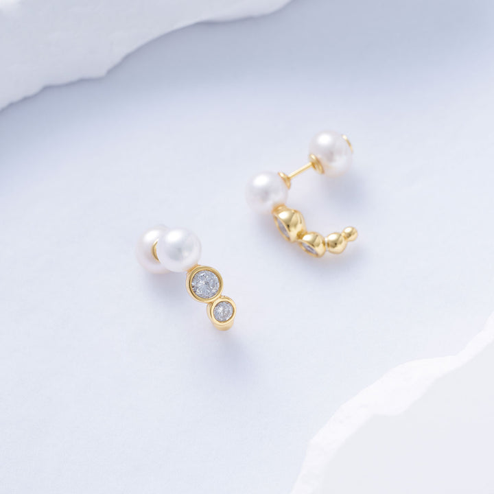 Top Grade Freshwater Pearl Earring WE00779| BUBBLE - PEARLY LUSTRE