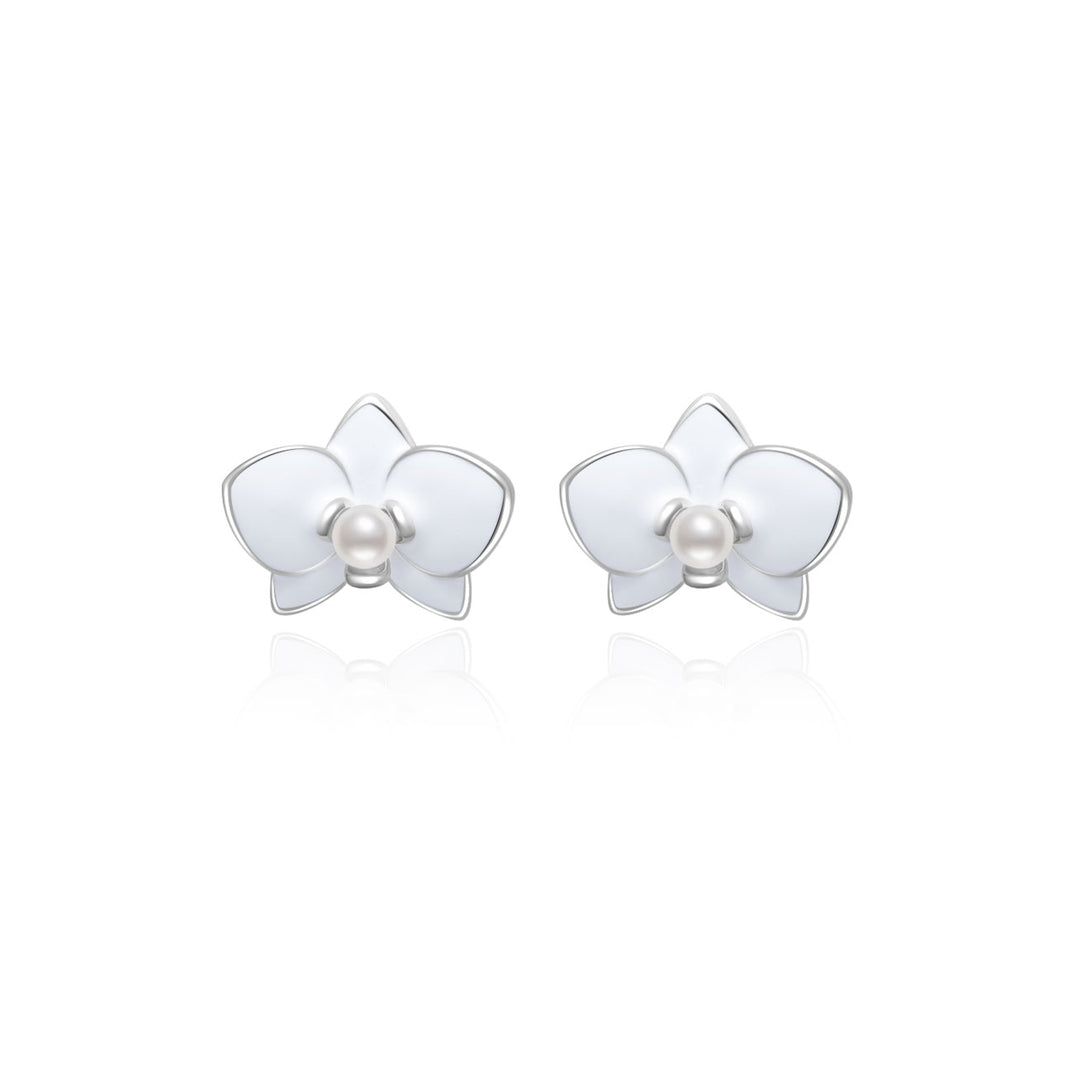 Top Grade Freshwater Pearl Earrings WE00780 | ORCHID - PEARLY LUSTRE