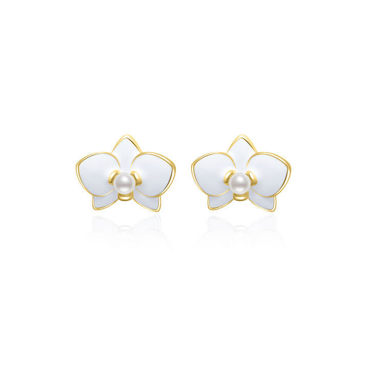 Top Grade Freshwater Pearl Earrings WE00788 | ORCHID - PEARLY LUSTRE