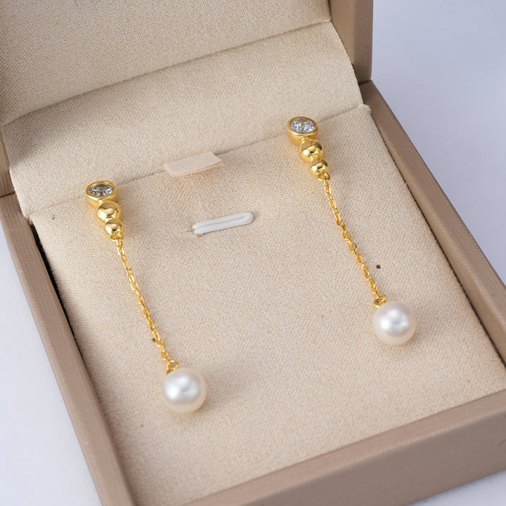 Top Grade Freshwater Pearl Earrings WE00793| BUBBLE - PEARLY LUSTRE