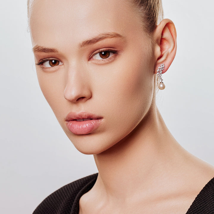 Top Grade Freshwater Pearl Earrings WE00807 | CELESTE - PEARLY LUSTRE