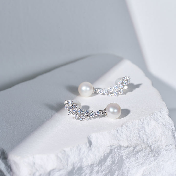 Top Grade Freshwater Pearl Earrings WE00807 | CELESTE - PEARLY LUSTRE