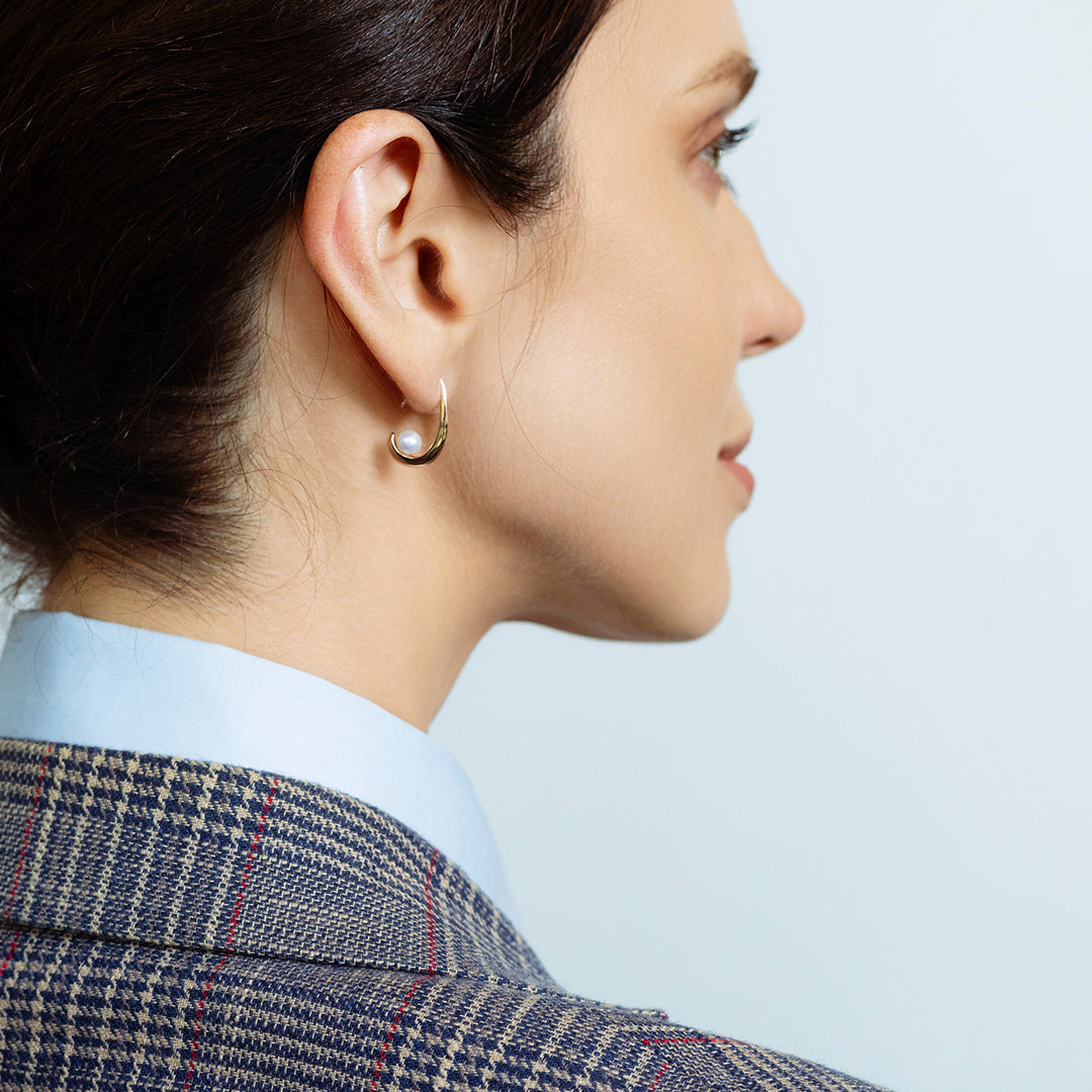 New Yorker Freshwater Pearl Earrings WE00810 - PEARLY LUSTRE