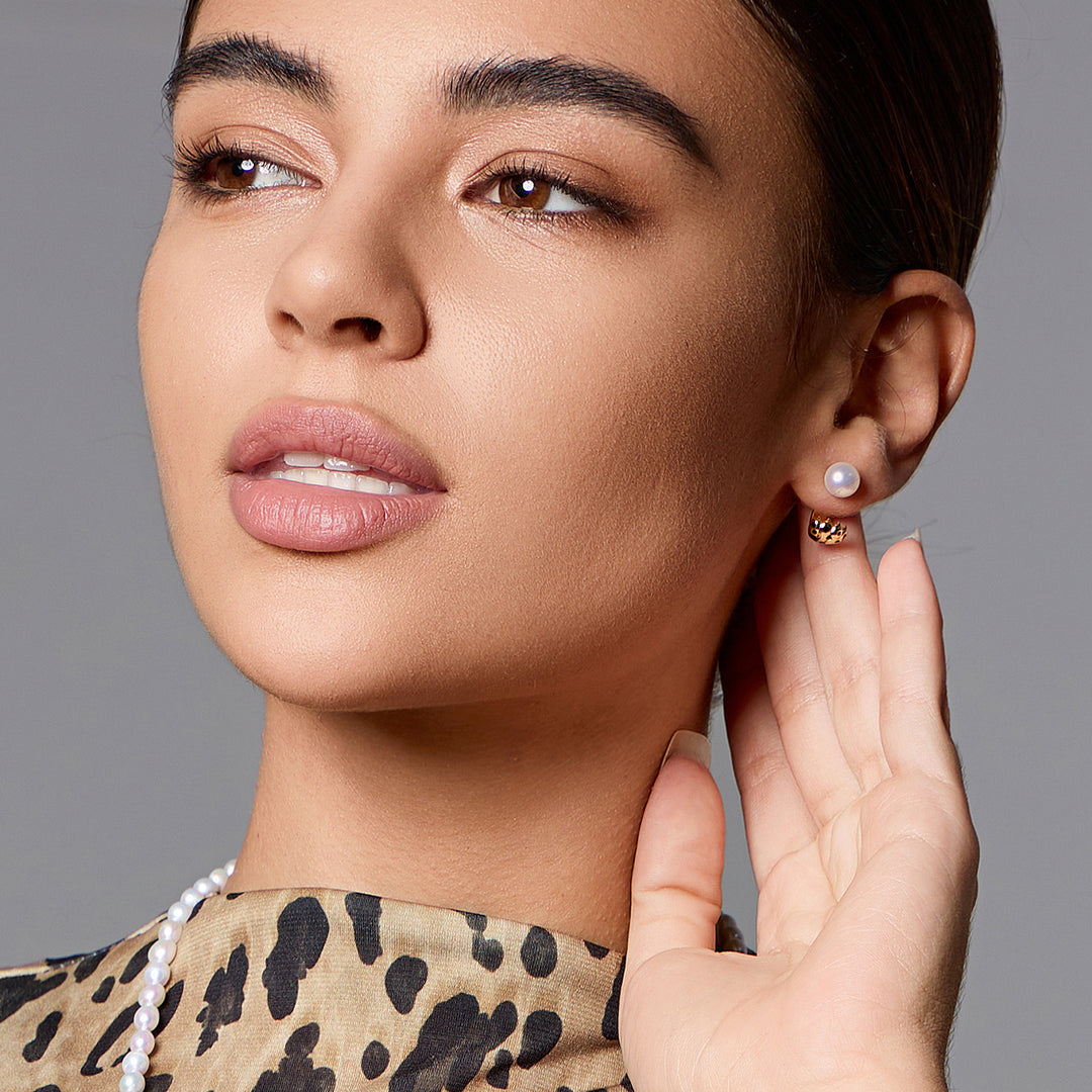 Top Lustre Freshwater Pearl Earrings WE00815 | SAFARI - PEARLY LUSTRE