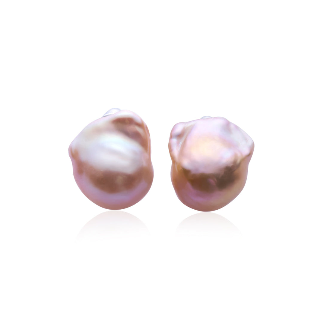 Elegant Baroque Pearl Earrings WE00834 - PEARLY LUSTRE