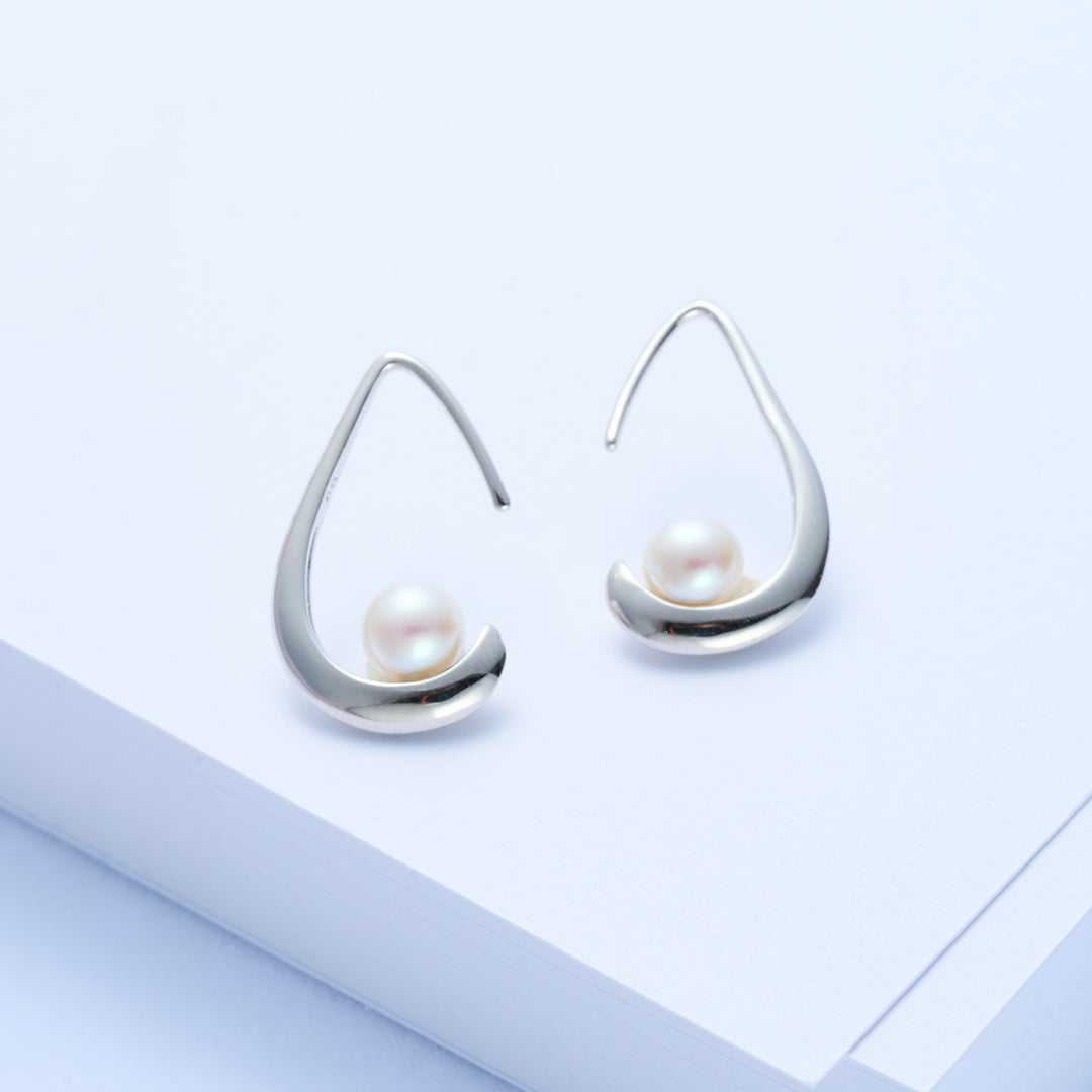 New Yorker Freshwater Pearl Earrings WE00823 - PEARLY LUSTRE
