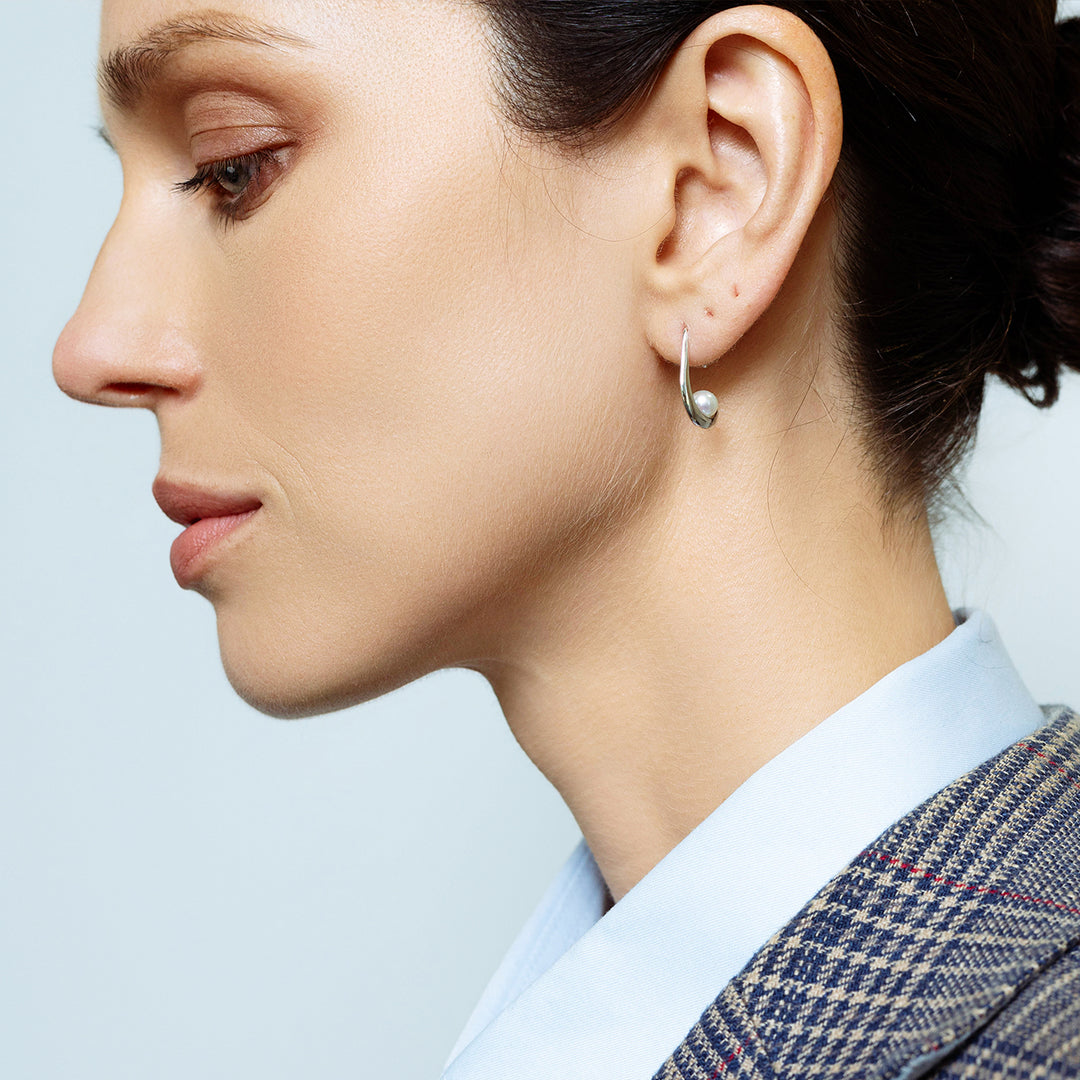 New Yorker Freshwater Pearl Earrings WE00823 - PEARLY LUSTRE