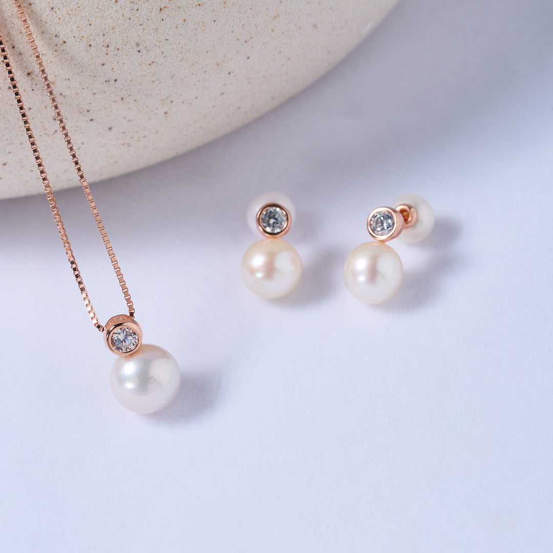 Top Grade Freshwater Pearl Earrings WE00825| BUBBLE - PEARLY LUSTRE