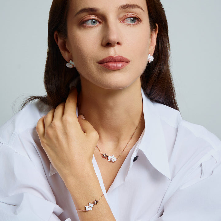Top Grade Freshwater Pearl Bracelet WB00268 | ORCHID - PEARLY LUSTRE