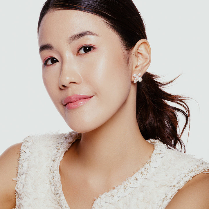 Top Grade Freshwater Pearl Earrings WE00838 | BLOOM - PEARLY LUSTRE