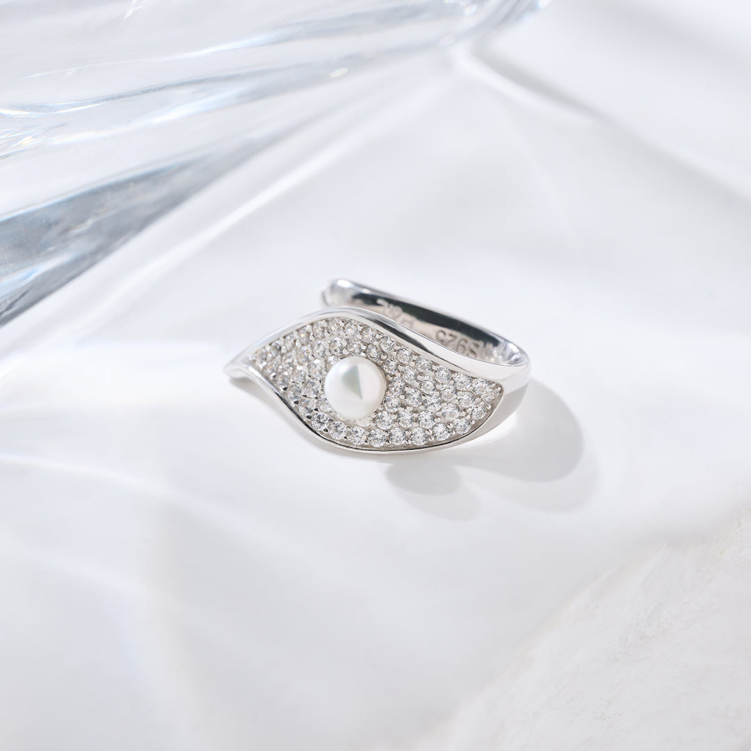 Top grade Freshwater Pearl Earring Cuff WE00872 - PEARLY LUSTRE