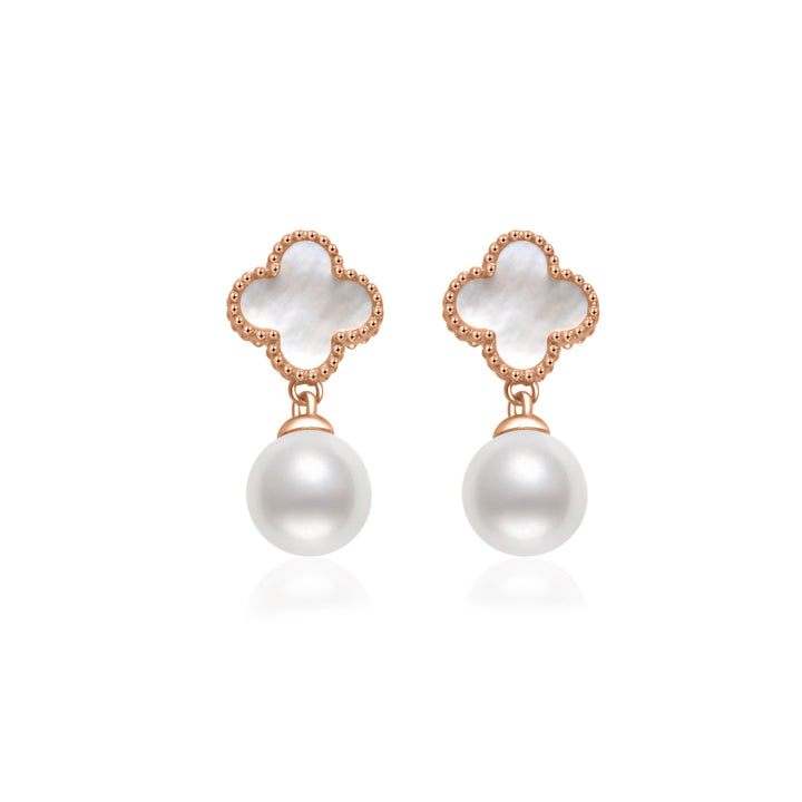 Elegant Freshwater Pearl Earrings WE00882 - PEARLY LUSTRE