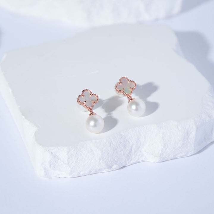 Elegant Freshwater Pearl Earrings WE00882 - PEARLY LUSTRE