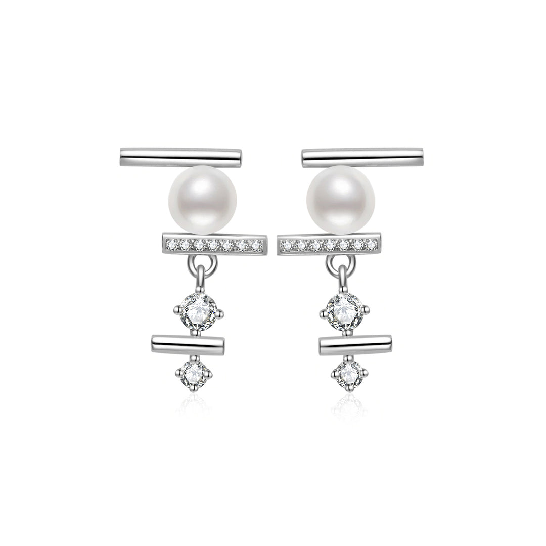 Top Grade Freshwater Pearl Earring WE00889 | MARINA BAY - PEARLY LUSTRE