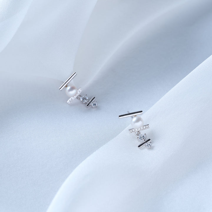 Top Grade Freshwater Pearl Earring WE00889 | MARINA BAY - PEARLY LUSTRE