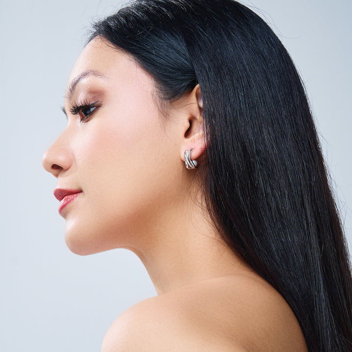Top Grade Freshwater Pearl Earring WE00911 | MARINA BAY - PEARLY LUSTRE