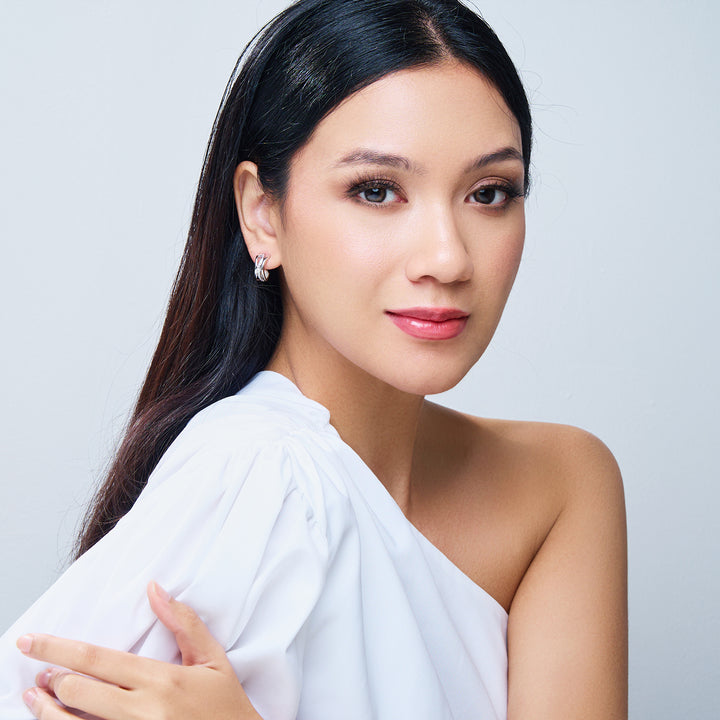 Top Grade Freshwater Pearl Earring WE00911 | MARINA BAY - PEARLY LUSTRE