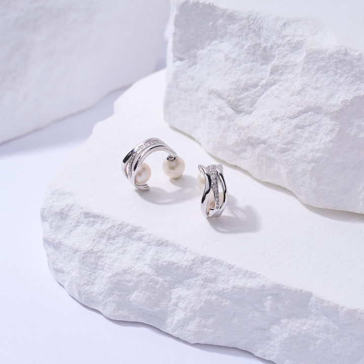 Top Grade Freshwater Pearl Earring WE00911 | MARINA BAY - PEARLY LUSTRE