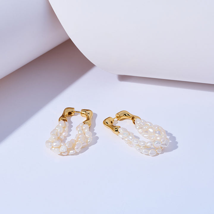 Freshwater Pearl Earrings WE00923 - PEARLY LUSTRE