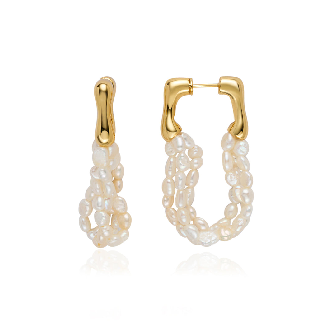 Freshwater Pearl Earrings WE00923 - PEARLY LUSTRE