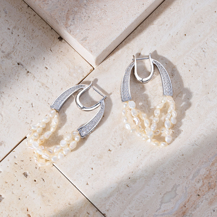 Boucles d'oreilles en perles d'eau douce Top Lustre WE00924