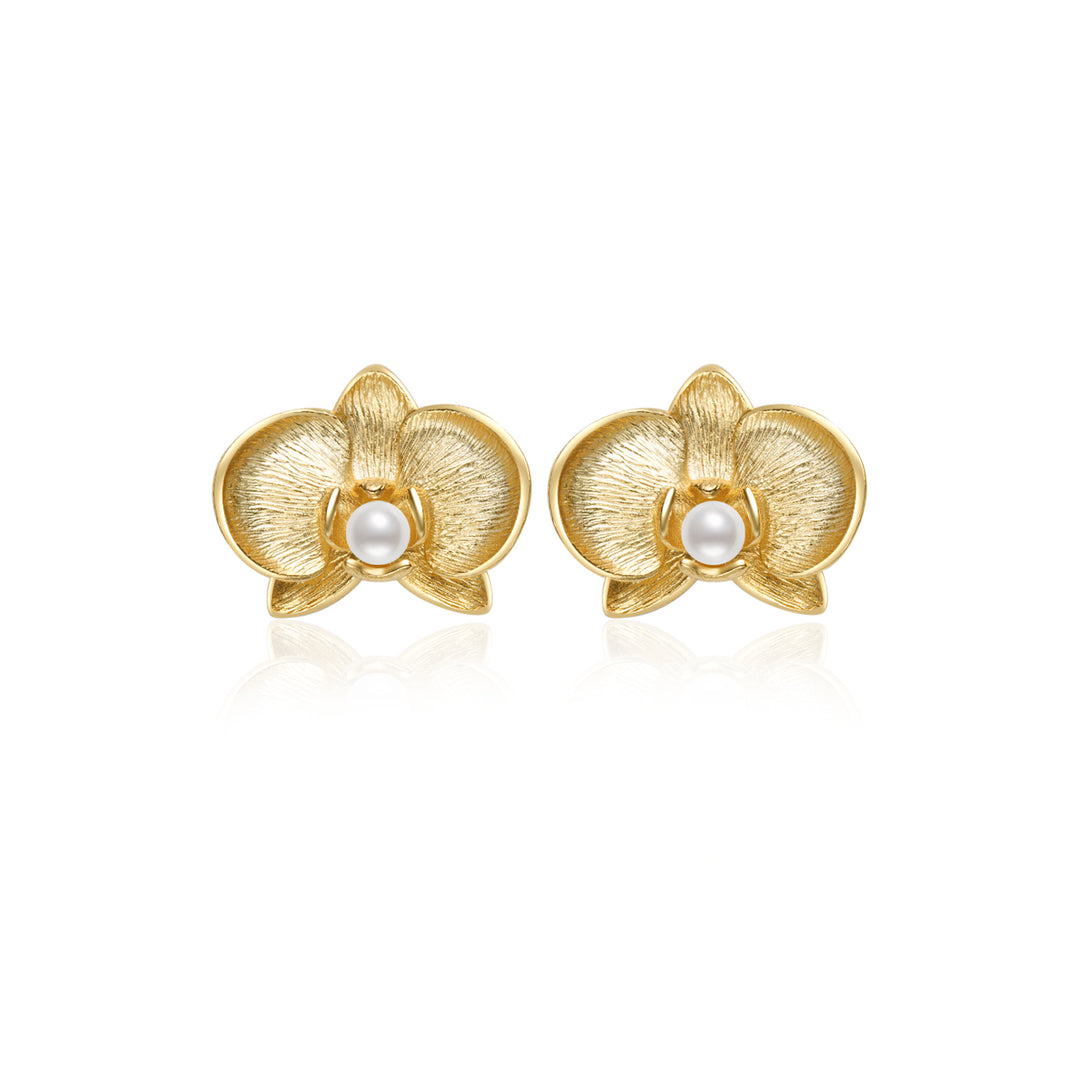 Top Grade Freshwater Pearl Earrings WE00925 | ORCHID - PEARLY LUSTRE