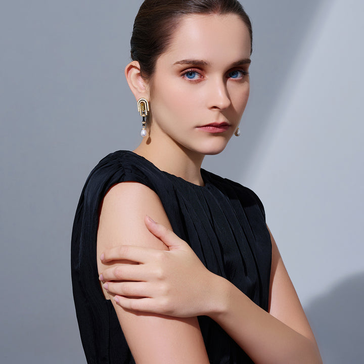 Top Grade Freshwater Pearl Earrings WE00946 | DECO - PEARLY LUSTRE