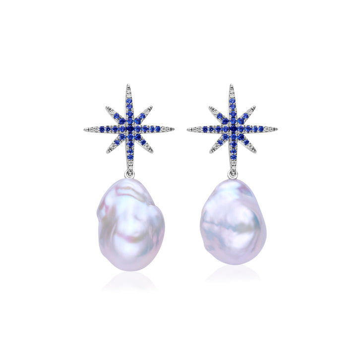 Top Grade Baroque Pearl Earrings WE00947 | CELESTE - PEARLY LUSTRE