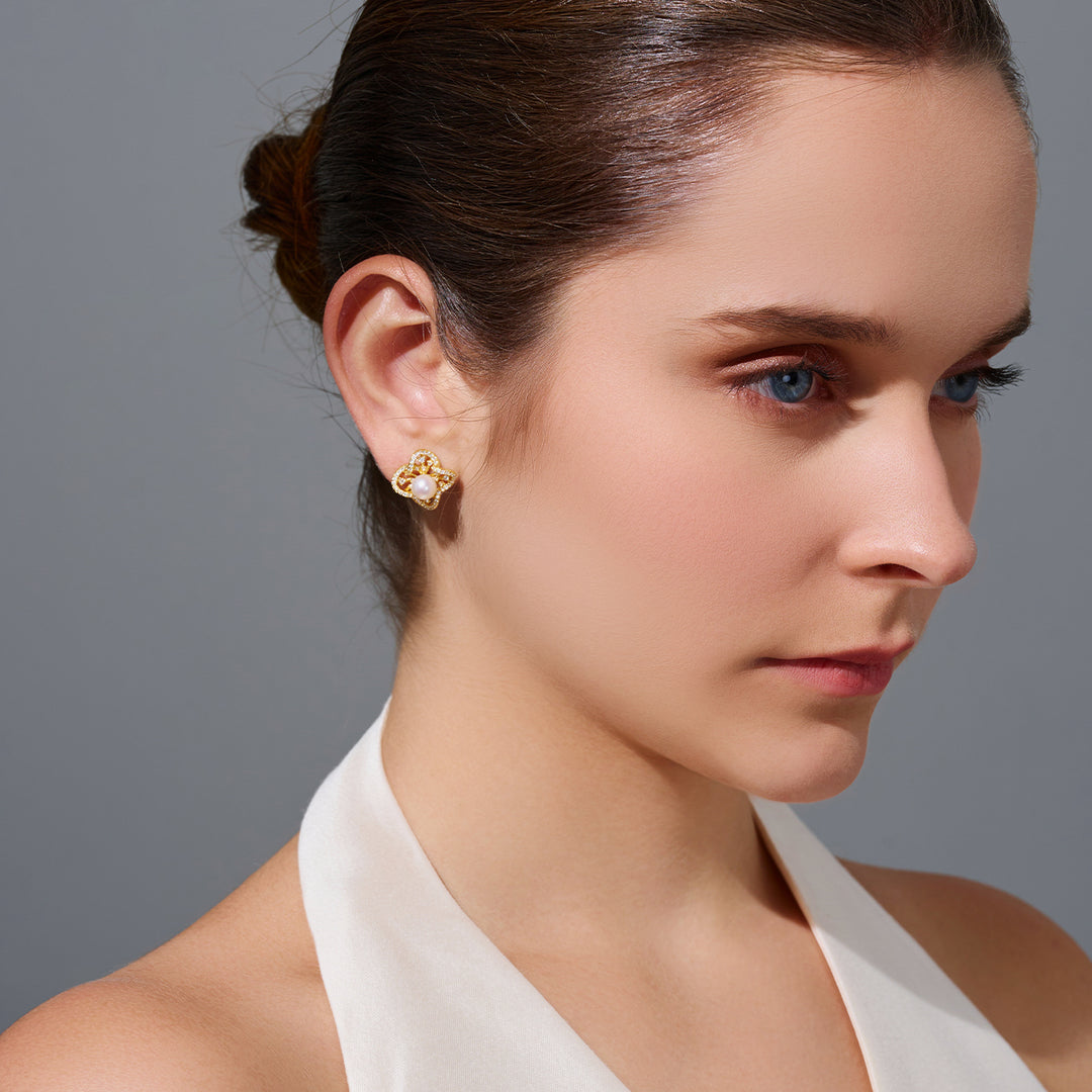 Top Grade Freshwater Pearl Earrings WE00963 | PERANAKAN - PEARLY LUSTRE