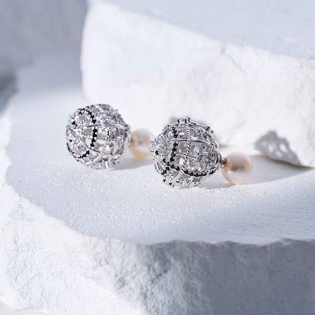 최고급 담수 진주 귀걸이 WE00968 | TWEED