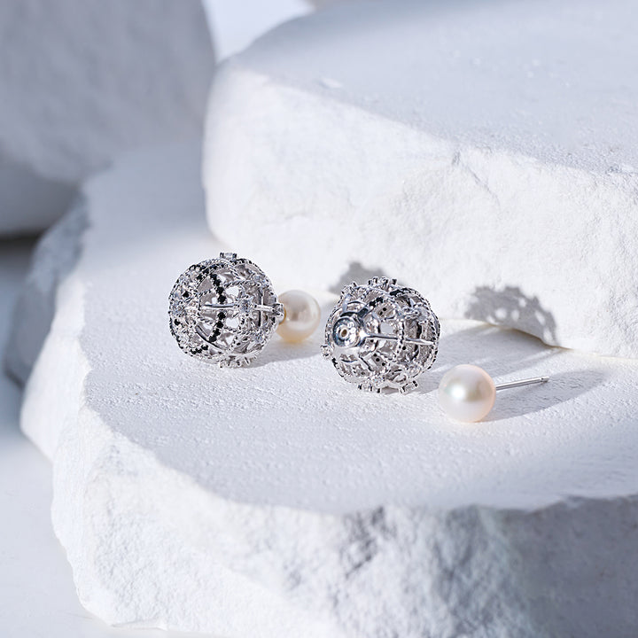 최고급 담수 진주 귀걸이 WE00968 | TWEED