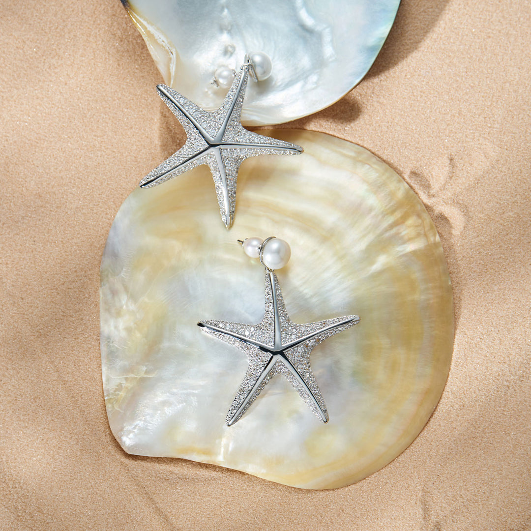 최고급 담수 진주 귀걸이 WE00986 | SANDS