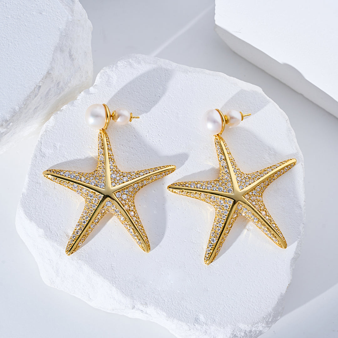 최고급 담수 진주 귀걸이 WE00987 | SANDS