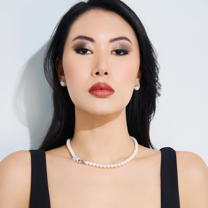 Freshwater Pearl Necklace WN00042 | SAFARI - PEARLY LUSTRE