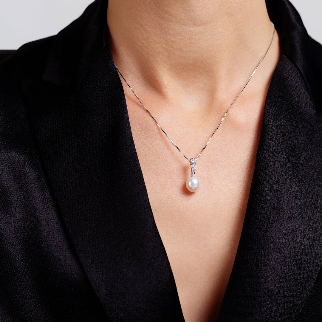 Top Lustre Freshwater Pearl Necklace WN00064 - PEARLY LUSTRE