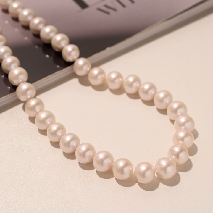 Elegent White Freshwater Pearl Necklace WN00094 - PEARLY LUSTRE