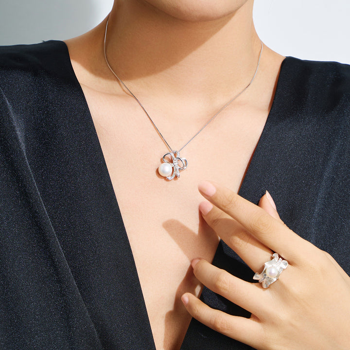 Top Grade Freshwater Pearl Ring WR00333 - PEARLY LUSTRE