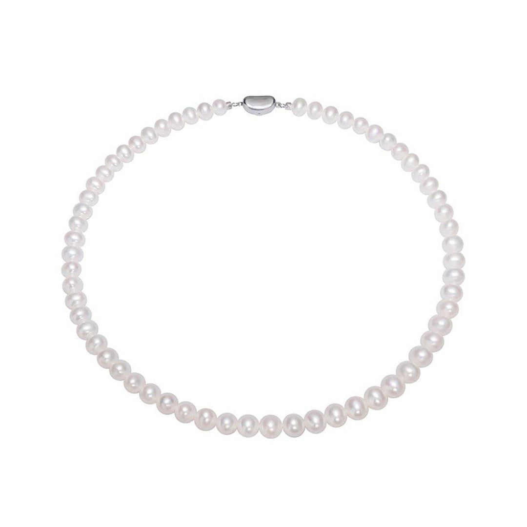 Elegant White Freshwater Pearl Necklace WN00176 - PEARLY LUSTRE