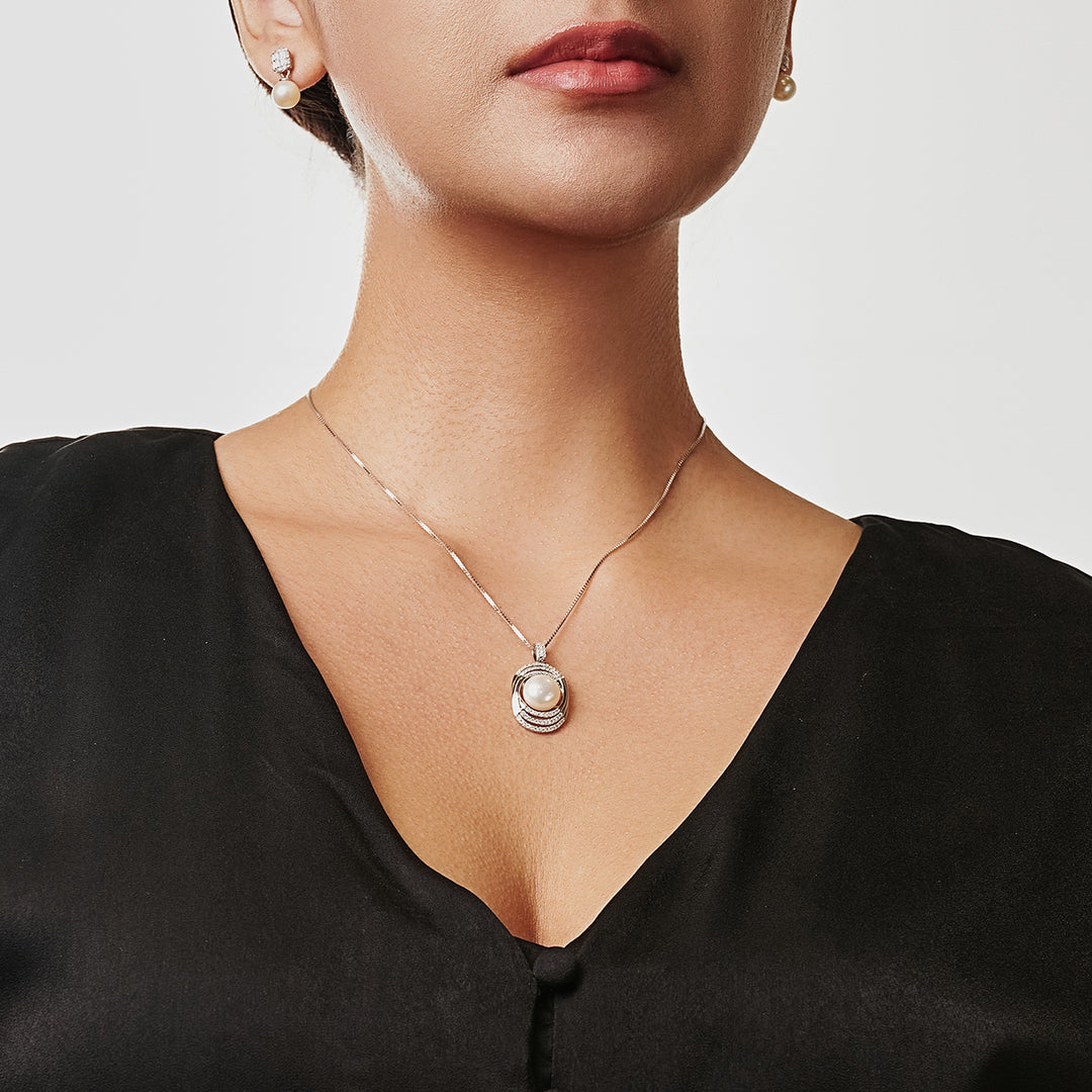 Elegant Freshwater Pearl Necklace WN00185 - PEARLY LUSTRE