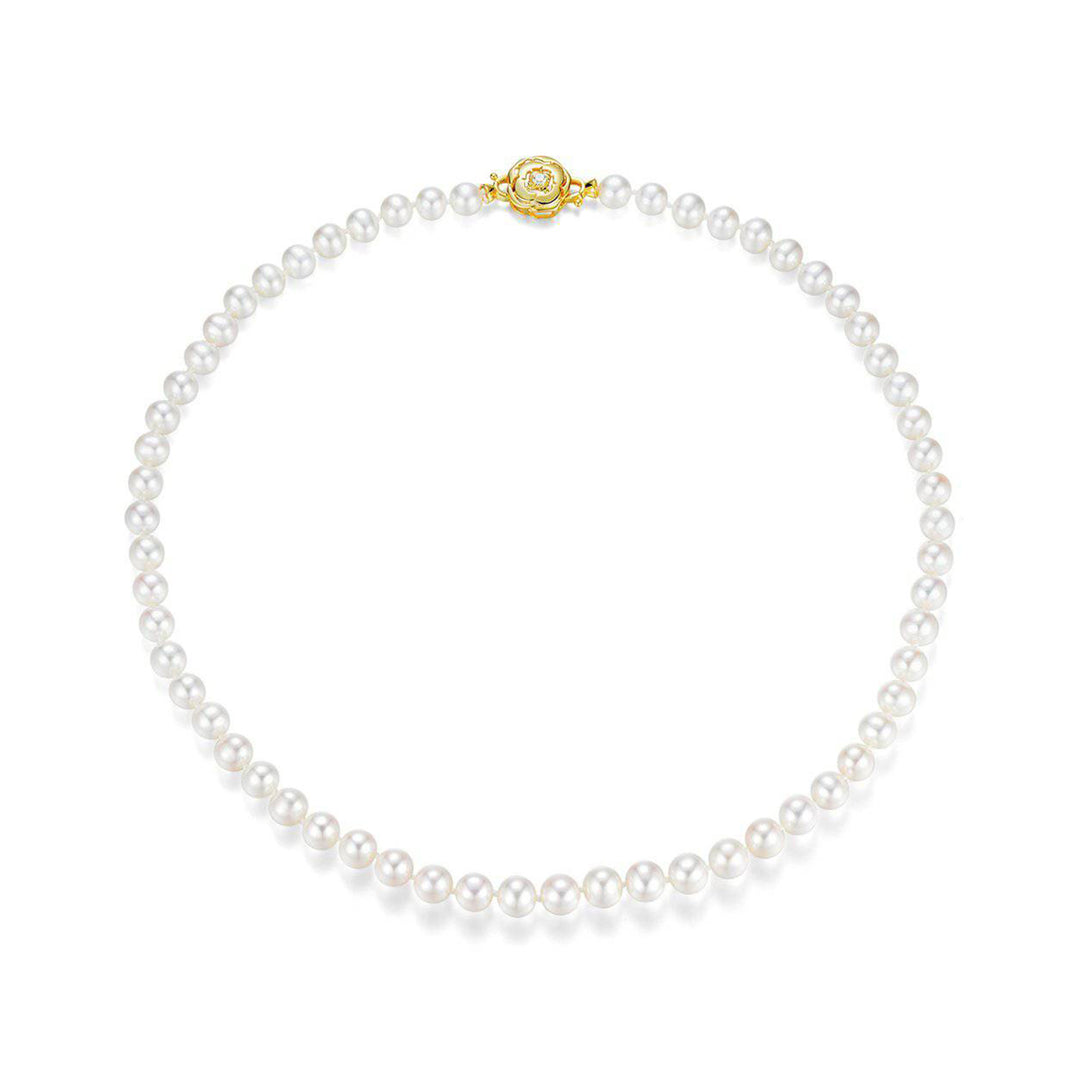 Elegant Freshwater Pearl Necklace WN00222 - PEARLY LUSTRE