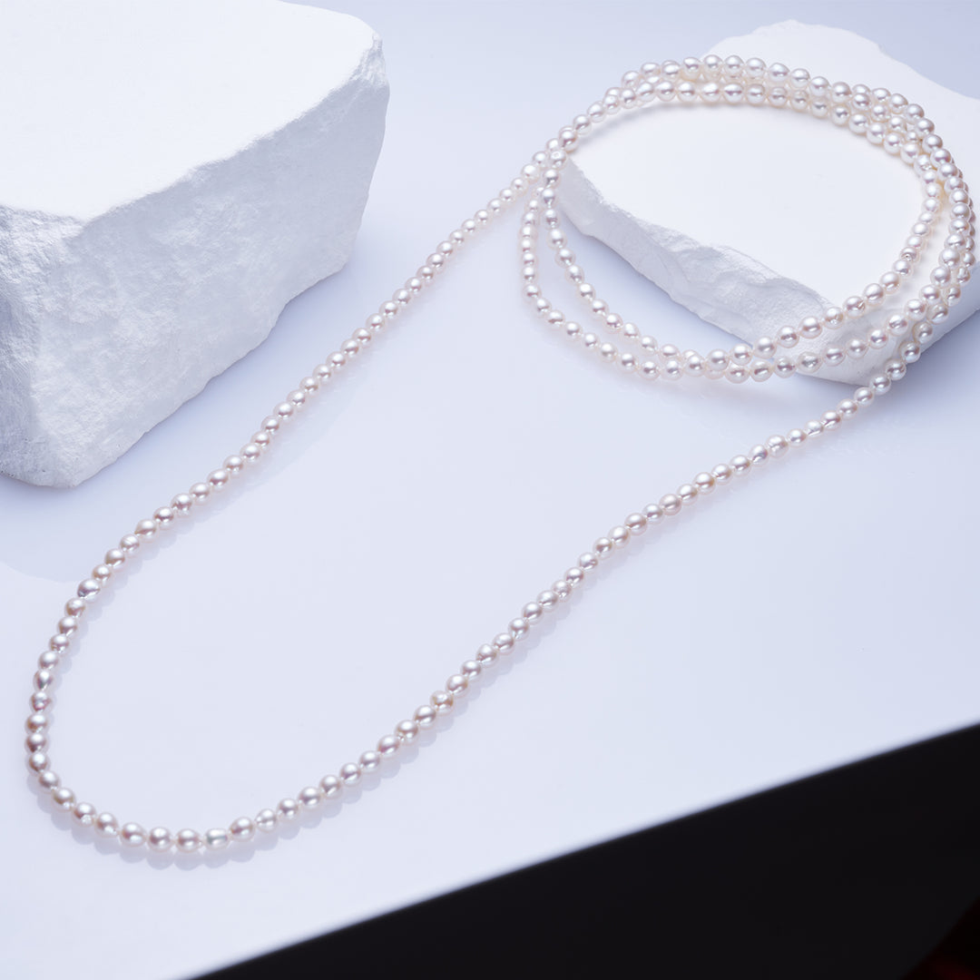 1.6 Meter Long Freshwater Pearl Necklace WN00279 - PEARLY LUSTRE