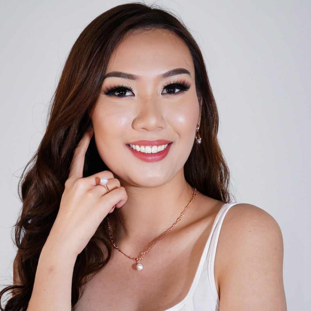 New Yorker Freshwater Pearl Necklace WN00377 - PEARLY LUSTRE