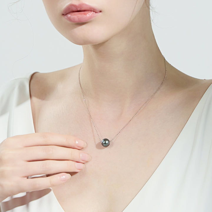 Sterling Silver Interchangeable Necklace WN00385 | Possibilities - PEARLY LUSTRE