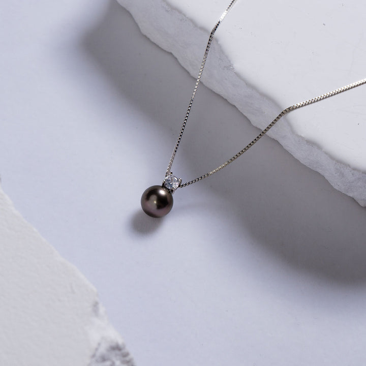 Elegant Tahitian Pearl Necklace WN00405 - PEARLY LUSTRE