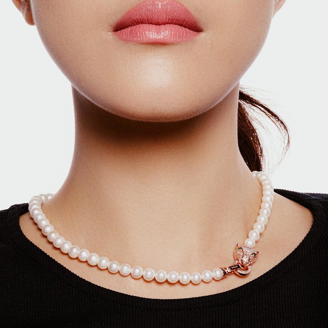 Freshwater Pearl Necklace WN00417 | SAFARI - PEARLY LUSTRE