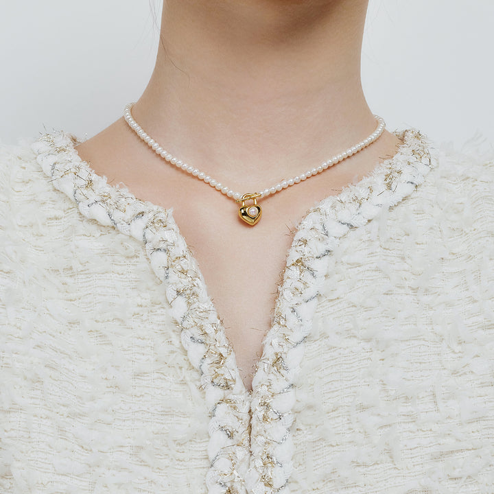 New Yorker Freshwater Pearl Necklace WN00445 - PEARLY LUSTRE